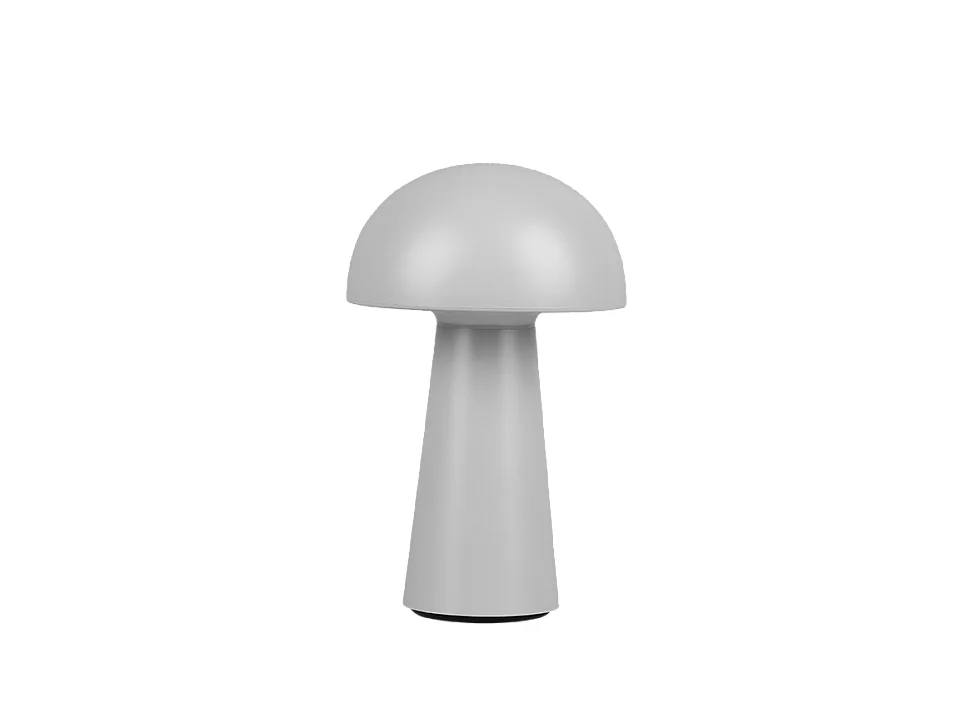 Lampada da tavolo da esterno LED, plastica, grigio, 13,6x21,5x13,6 cm, Lennon
