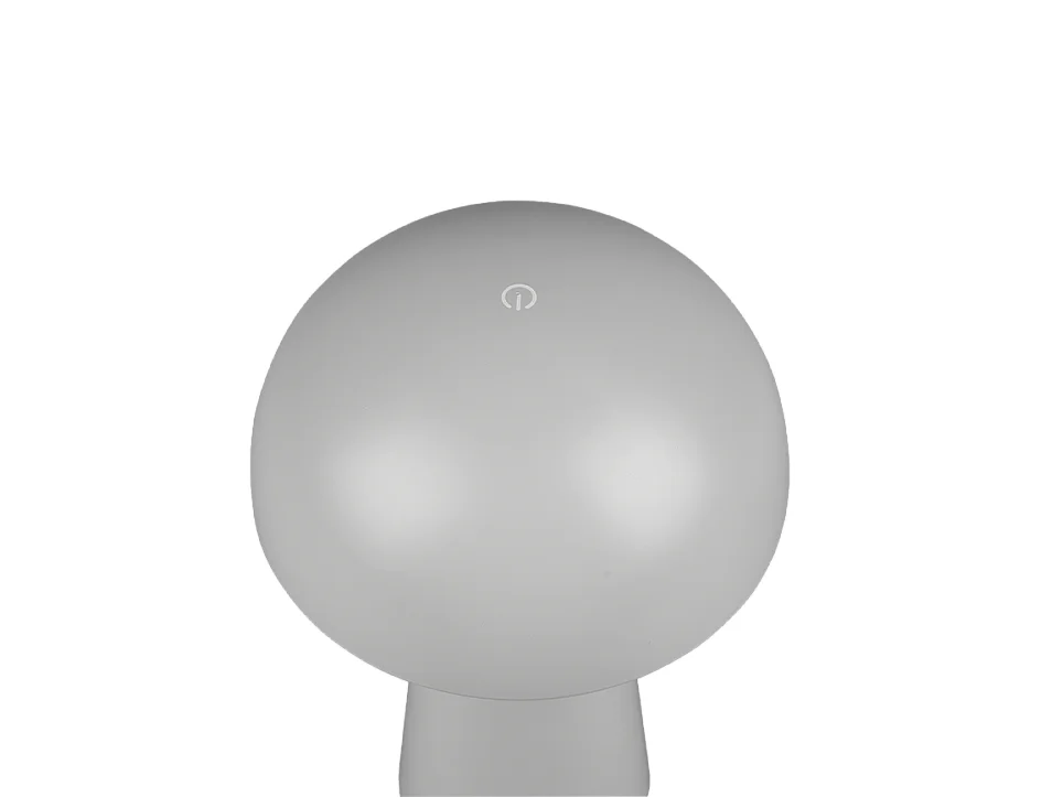 Lampada da tavolo da esterno LED, plastica, grigio, 13,6x21,5x13,6 cm, Lennon