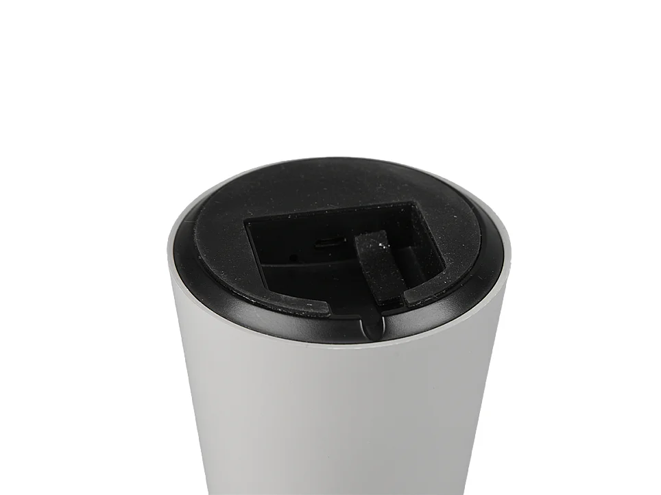 Lampada da tavolo da esterno LED, plastica, grigio, 13,6x21,5x13,6 cm, Lennon