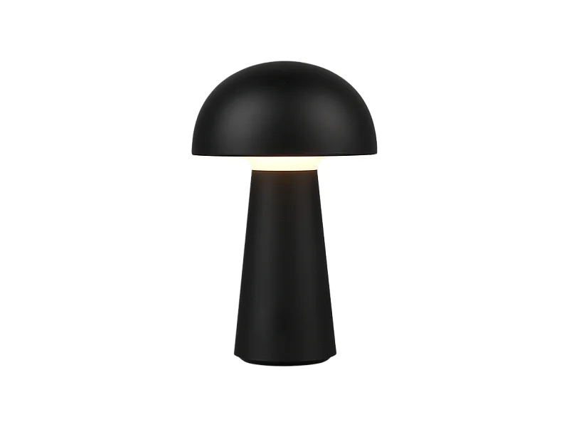 Lampada da tavolo da esterno LED, plastica, nero, 13,6x21,5x13,6 cm, Lennon