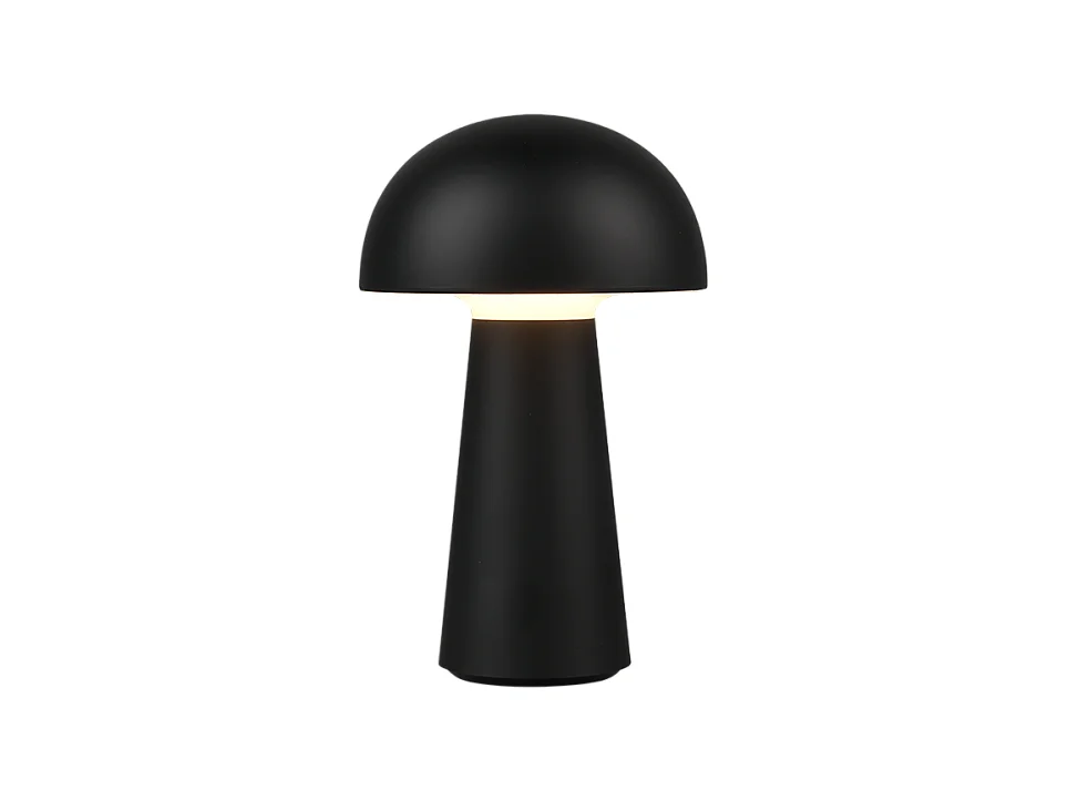 Lampada da tavolo da esterno LED, plastica, nero, 13,6x21,5x13,6 cm, Lennon