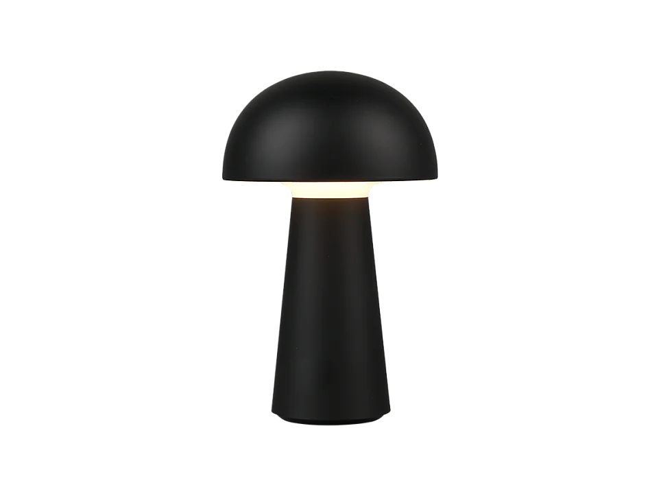 Lampada da tavolo da esterno LED, plastica, nero, 13,6x21,5x13,6 cm, Lennon