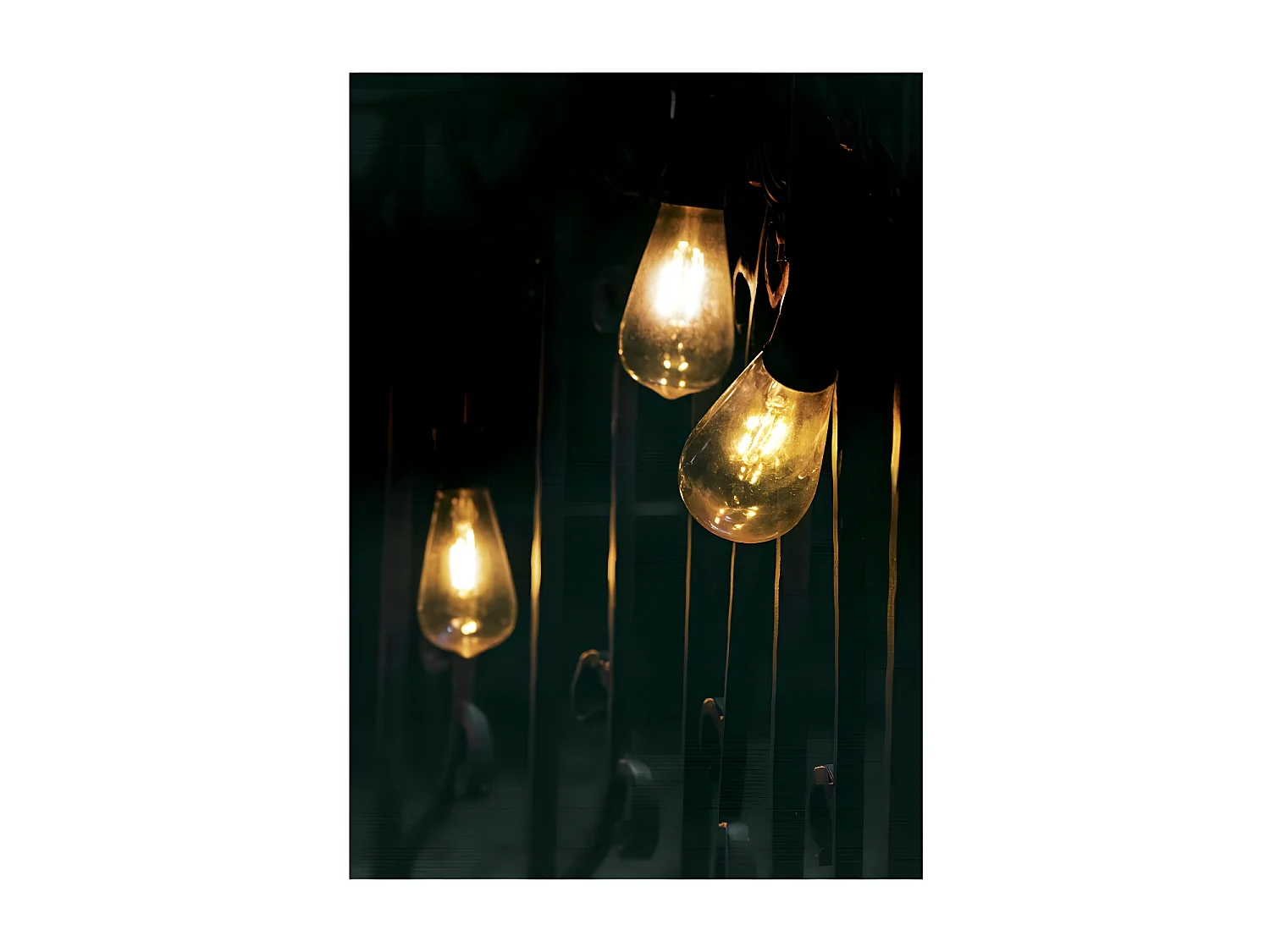 Trois suspensions extérieur led Campus