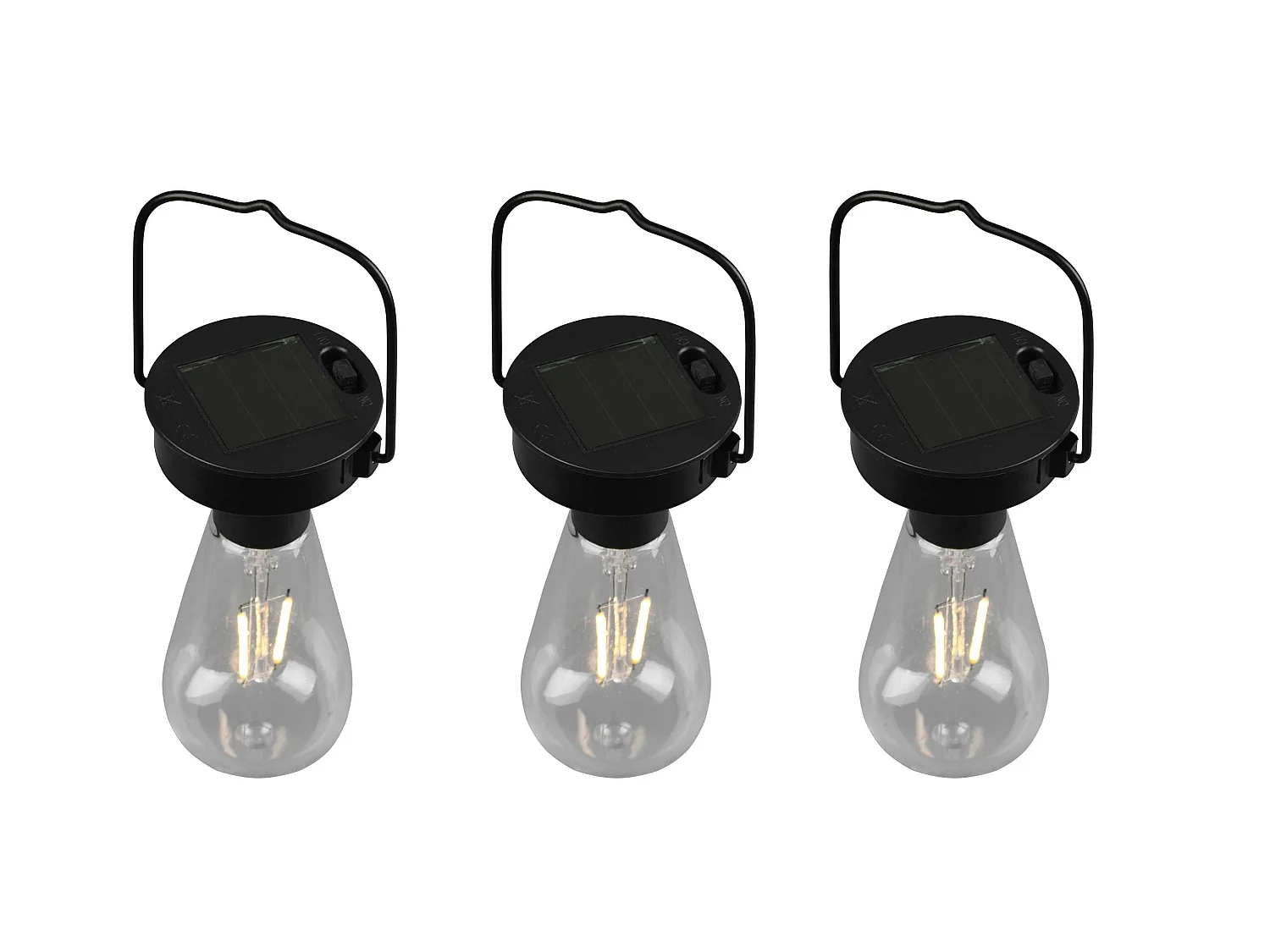 Trois suspensions extérieur led Campus