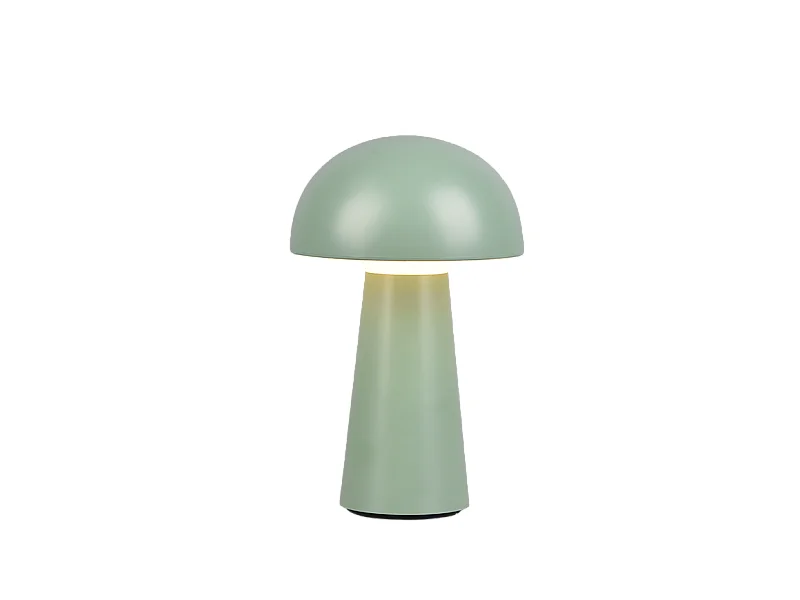 Lampada da tavolo da esterno LED, plastica, verde, 13,6x21,5x13,6 cm, Lennon