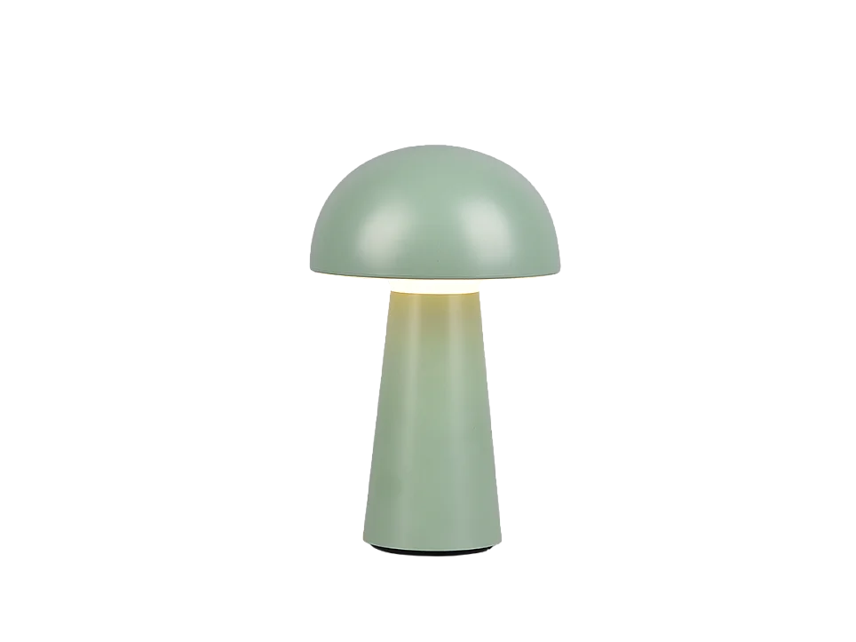 Lampada da tavolo da esterno LED, plastica, verde, 13,6x21,5x13,6 cm, Lennon