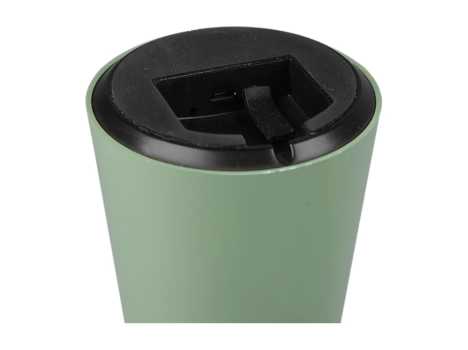 Lampada da tavolo da esterno LED, plastica, verde, 13,6x21,5x13,6 cm, Lennon