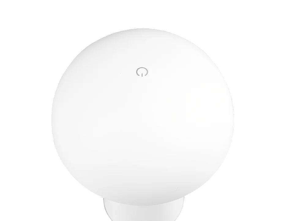 Lampada da tavolo da esterno LED, plastica, bianco, 13,6x21,5x13,6 cm, Lennon