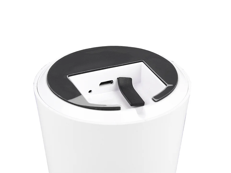 Lampada da tavolo da esterno LED, plastica, bianco, 13,6x21,5x13,6 cm, Lennon