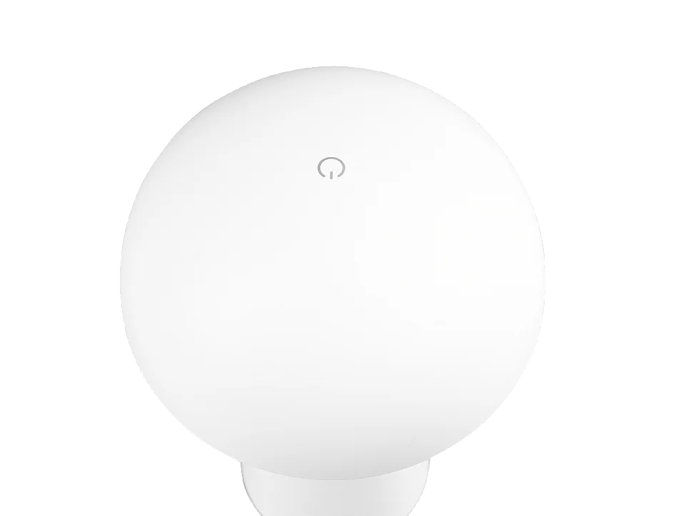 Lampada da tavolo da esterno LED, plastica, bianco, 13,6x21,5x13,6 cm, Lennon