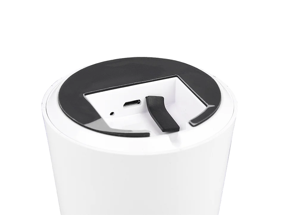 Lampada da tavolo da esterno LED, plastica, bianco, 13,6x21,5x13,6 cm, Lennon