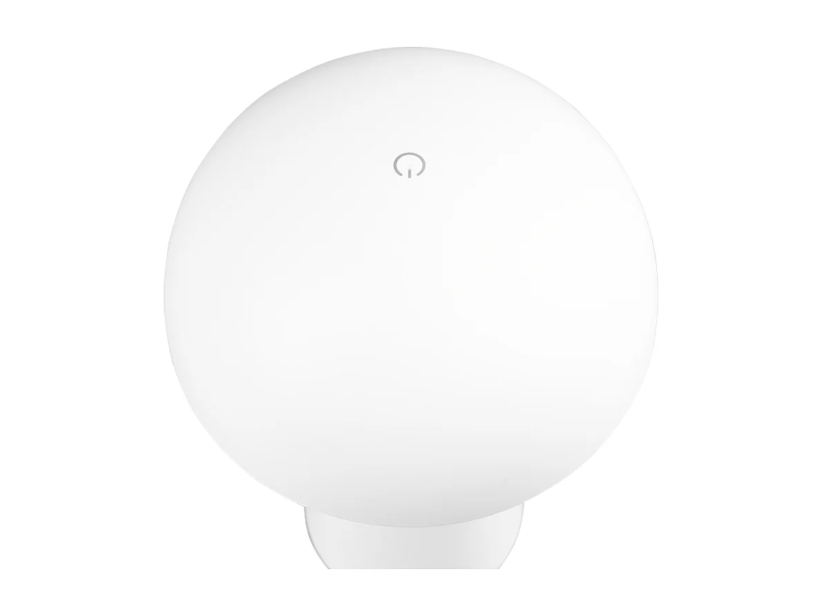 Lampada da tavolo da esterno LED, plastica, bianco, 13,6x21,5x13,6 cm, Lennon