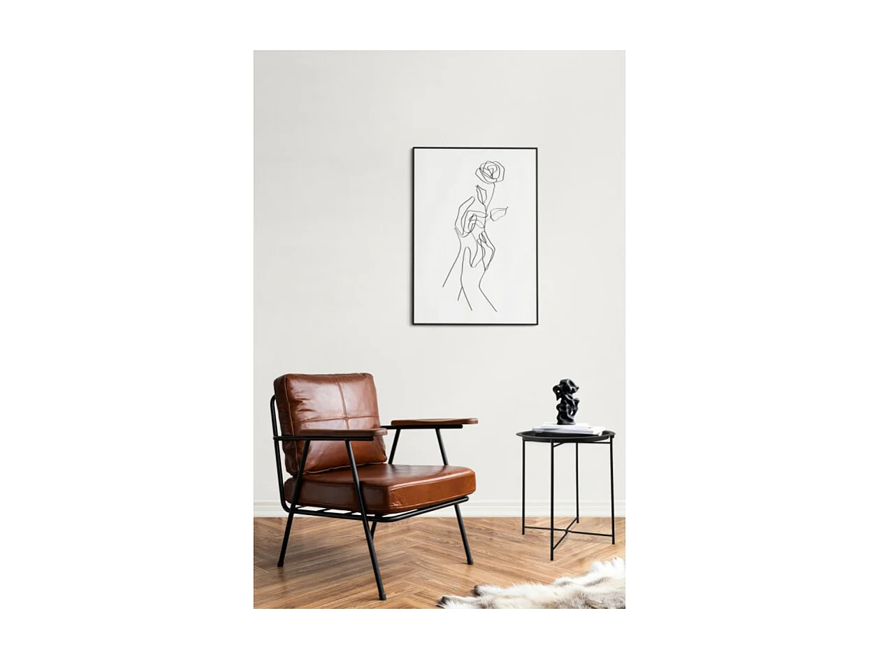 Table d'appoint en métal Caro