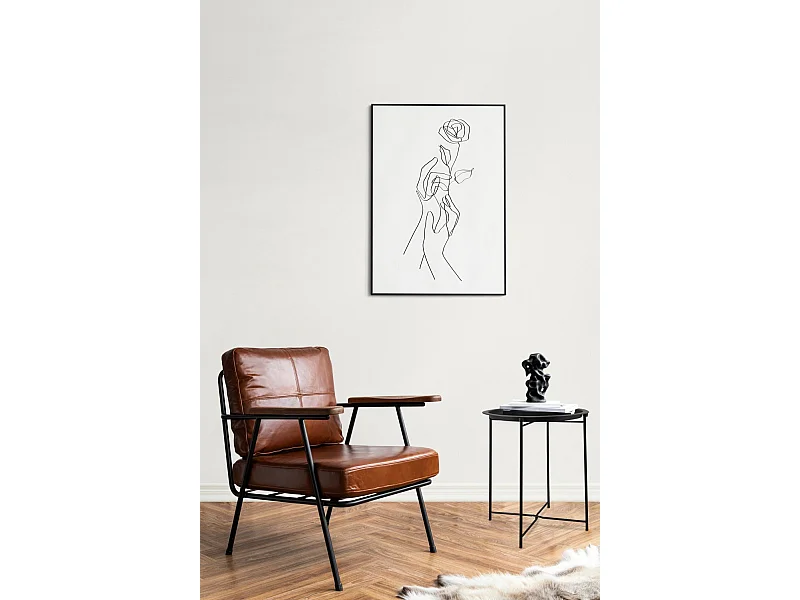 Table d'appoint en métal Caro