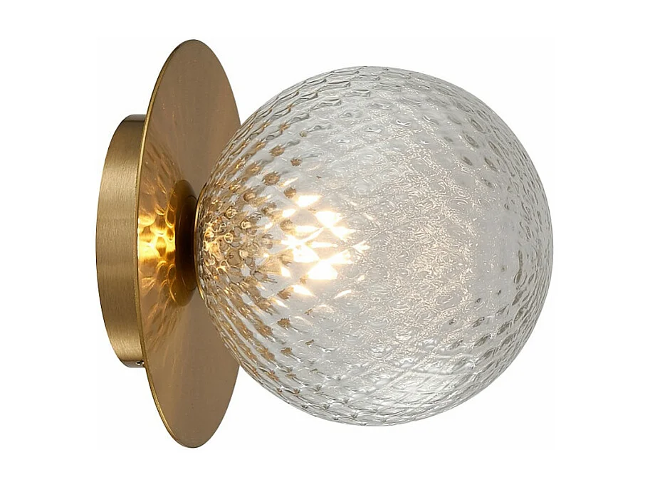 Applique murale verre et métal Marquise