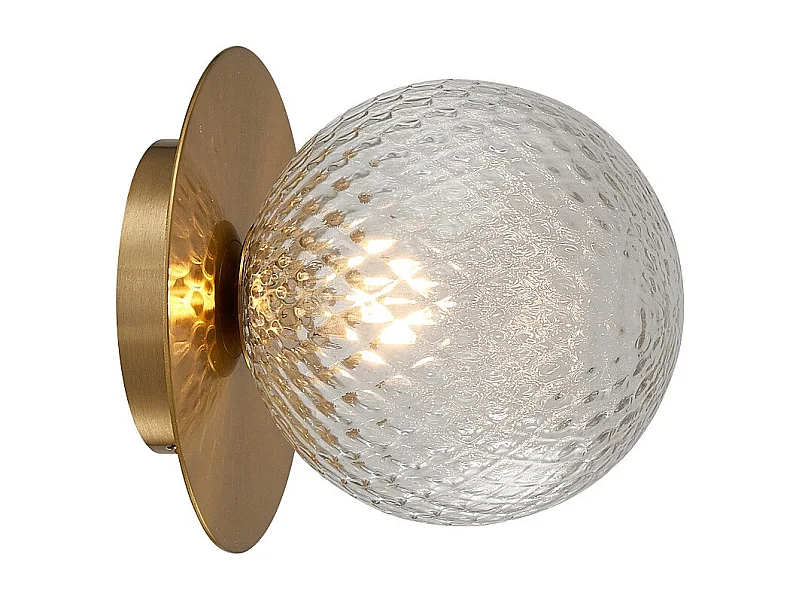 Applique murale verre et métal Marquise