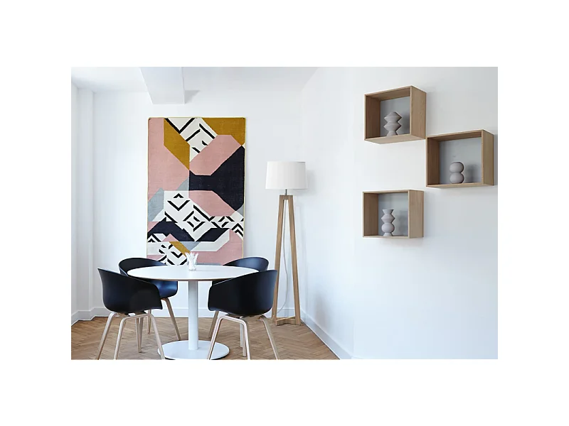 Lampadaire design Sacha ls blanc écru