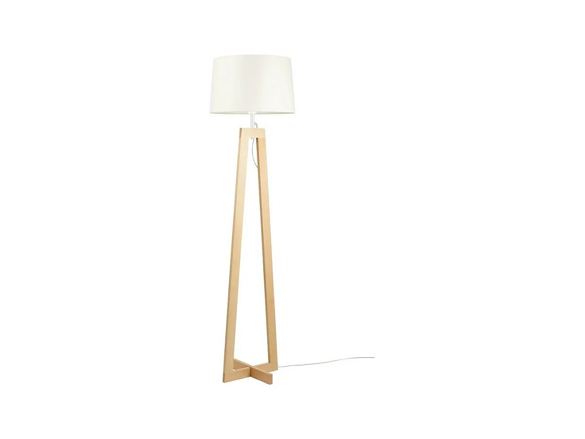 Lampadaire design Sacha ls blanc écru