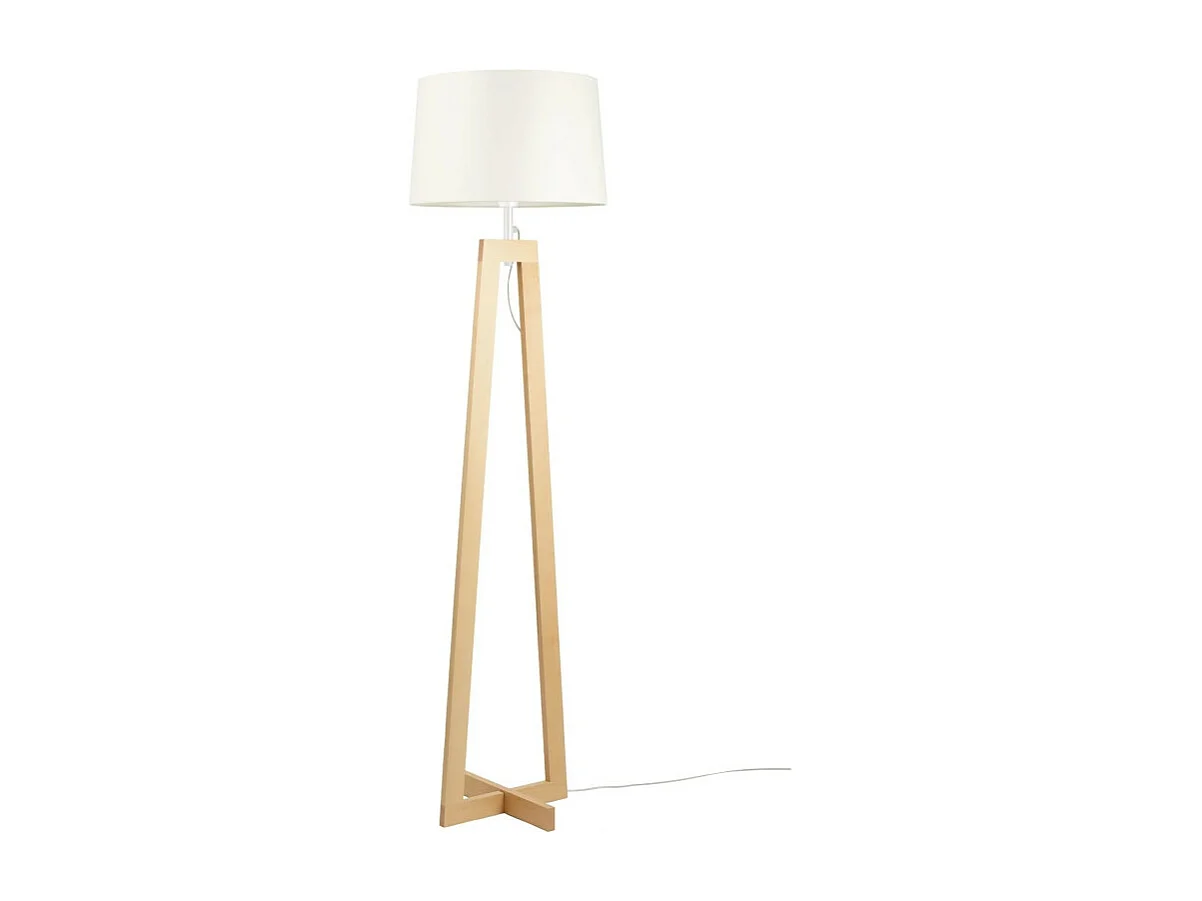 Lampadaire design Sacha ls blanc écru