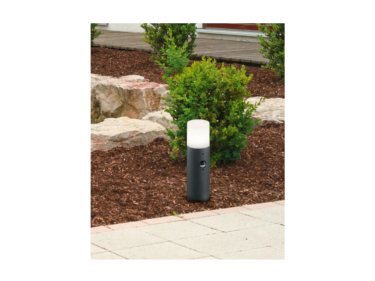 Borne extérieure 30 cm anthracite avec détecteur - Trio - Hoosic