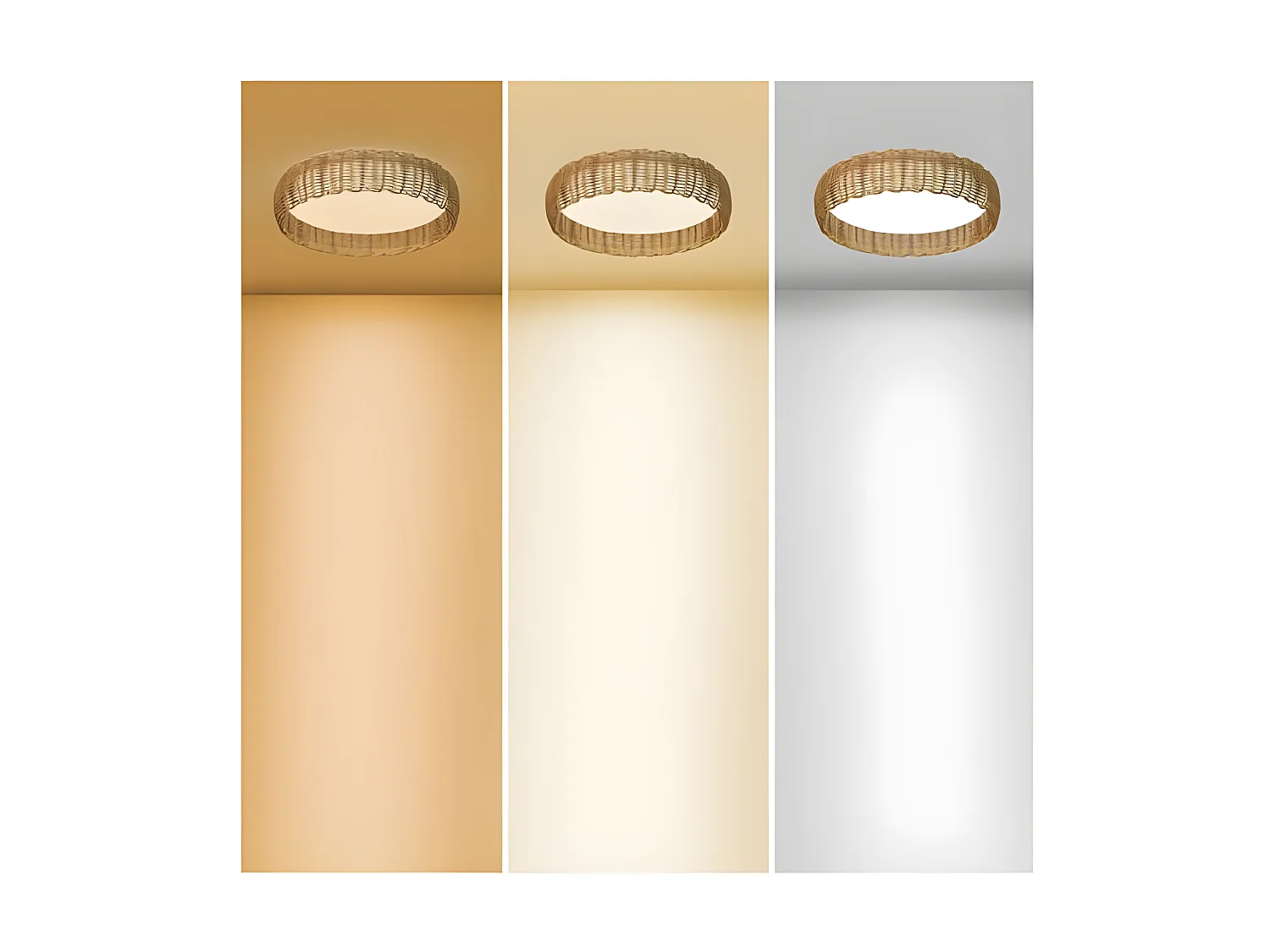 Plafonnier design rotin Kilimanjaro LED