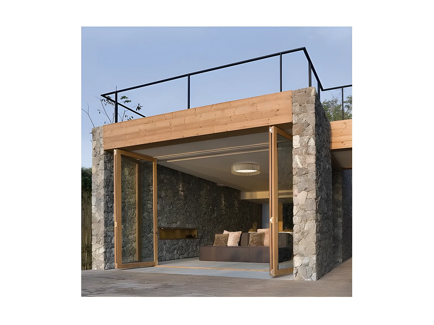 Plafonnier design rotin Kilimanjaro LED