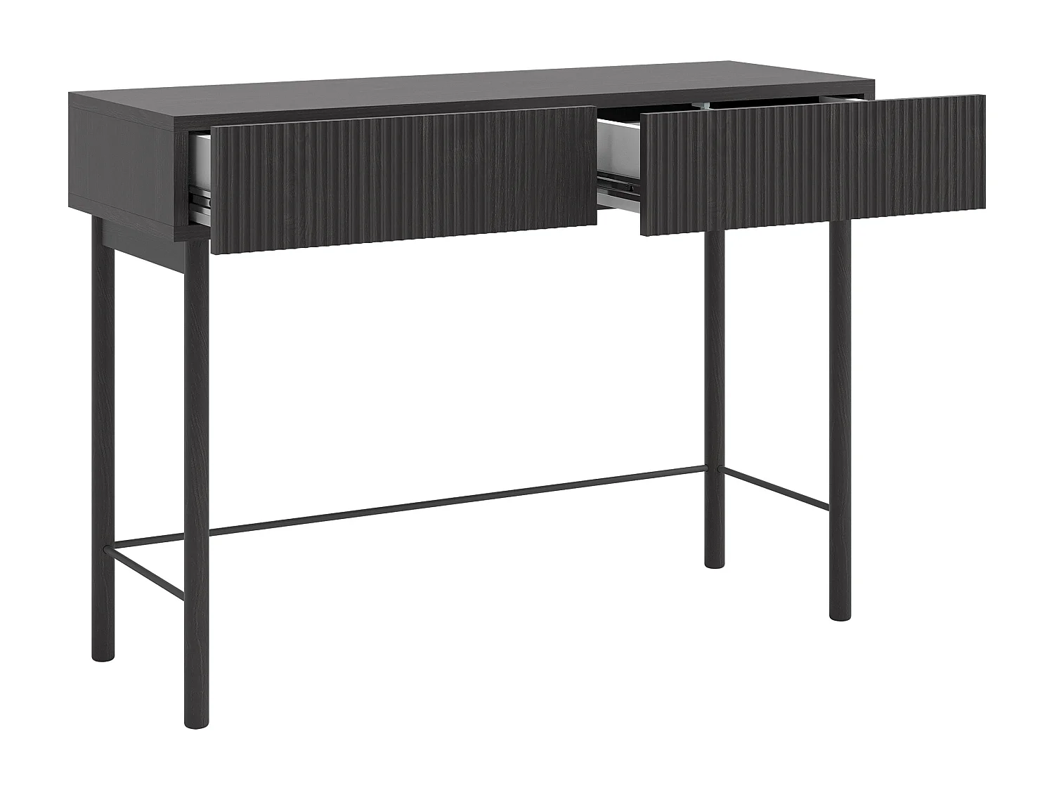 Coiffeuse avec tiroir - debout - 110 cm - couleur du bois de frêne Portland - NOLIE