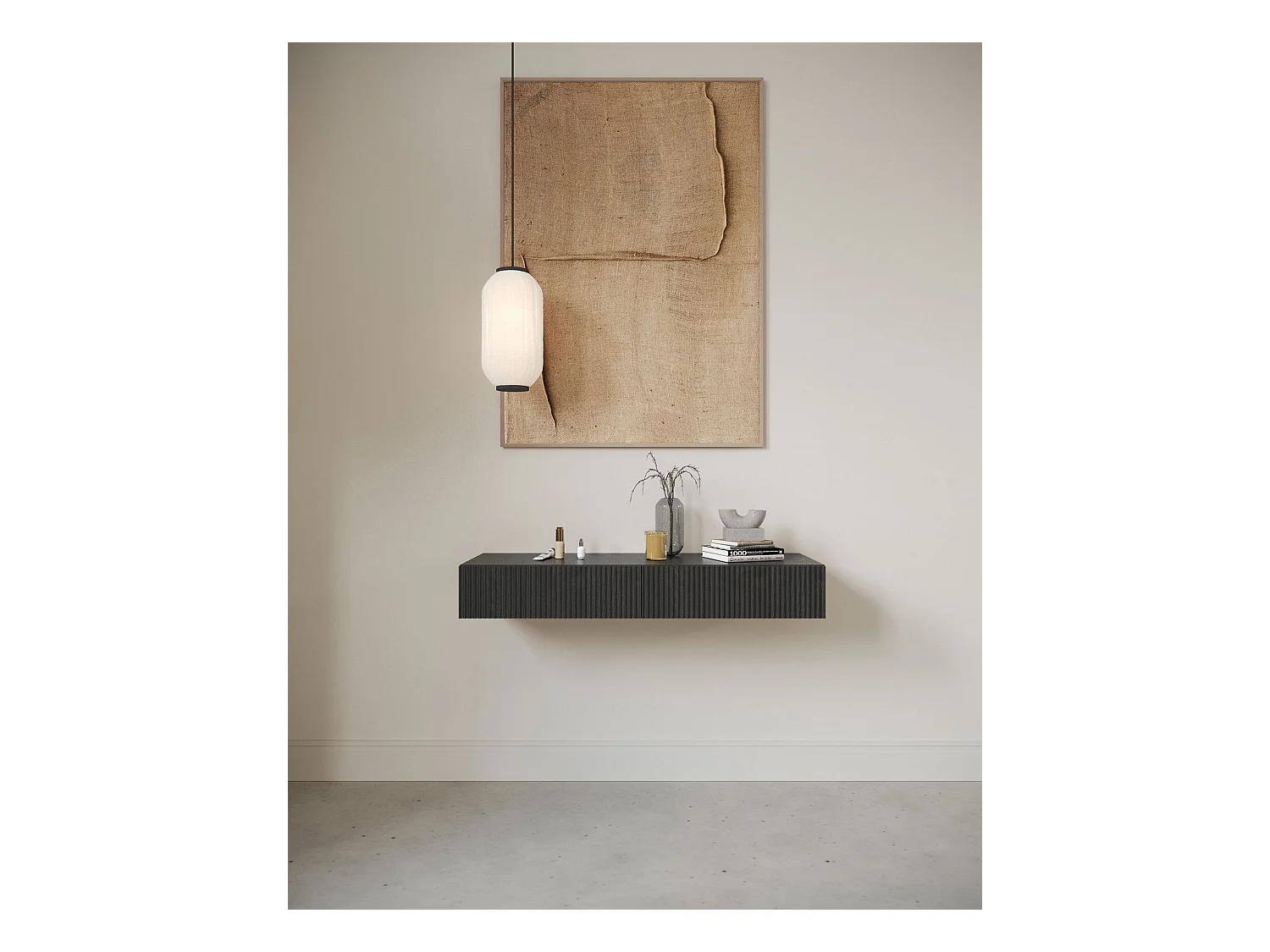 Kaptafel - 2 laden - Kleur Portland essenhout - 110 cm - NOLIE