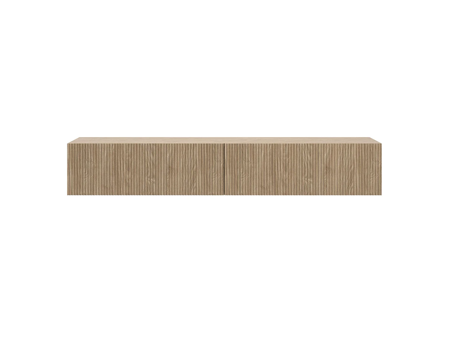 Meuble TV - 175 cm - suspendu - couleur de bois chêne huilé - NOLIE