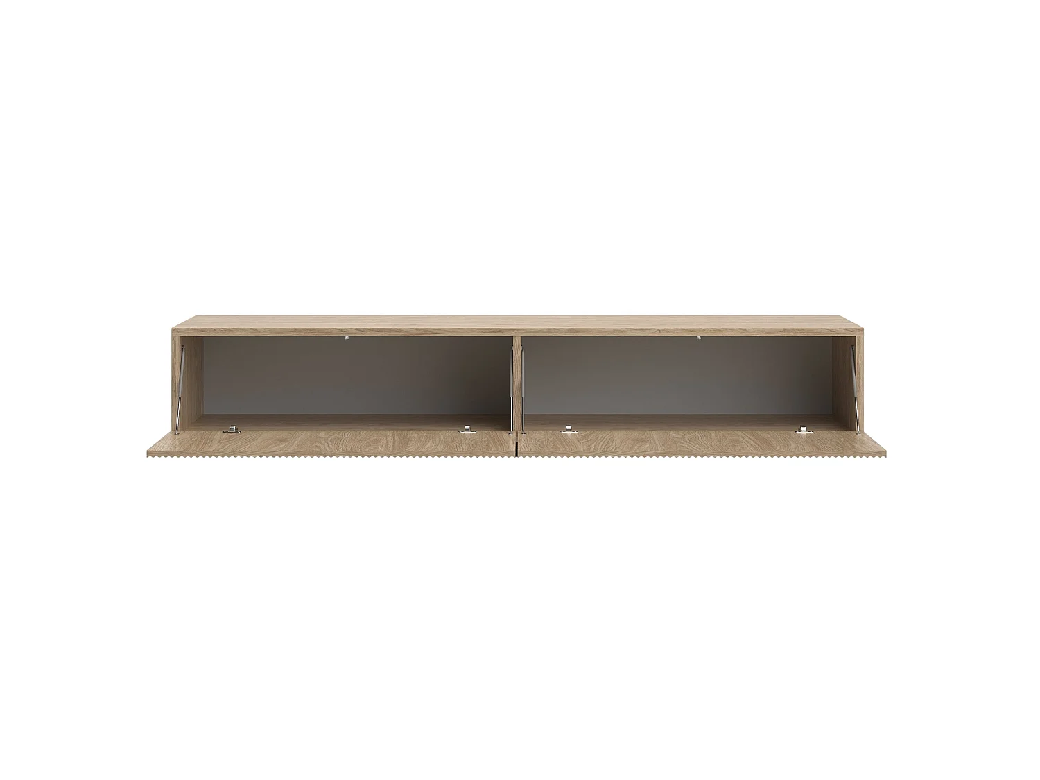 Meuble TV - 175 cm - suspendu - couleur de bois chêne huilé - NOLIE
