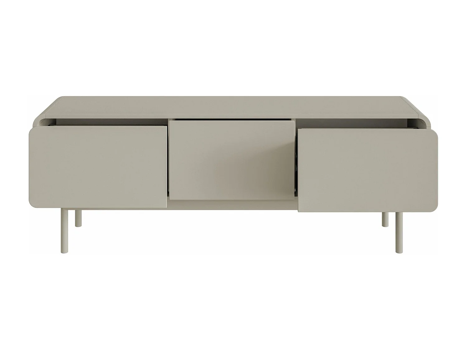 TV-Lowboard mit 3 Schubladen - greige - 154 cm - ORO