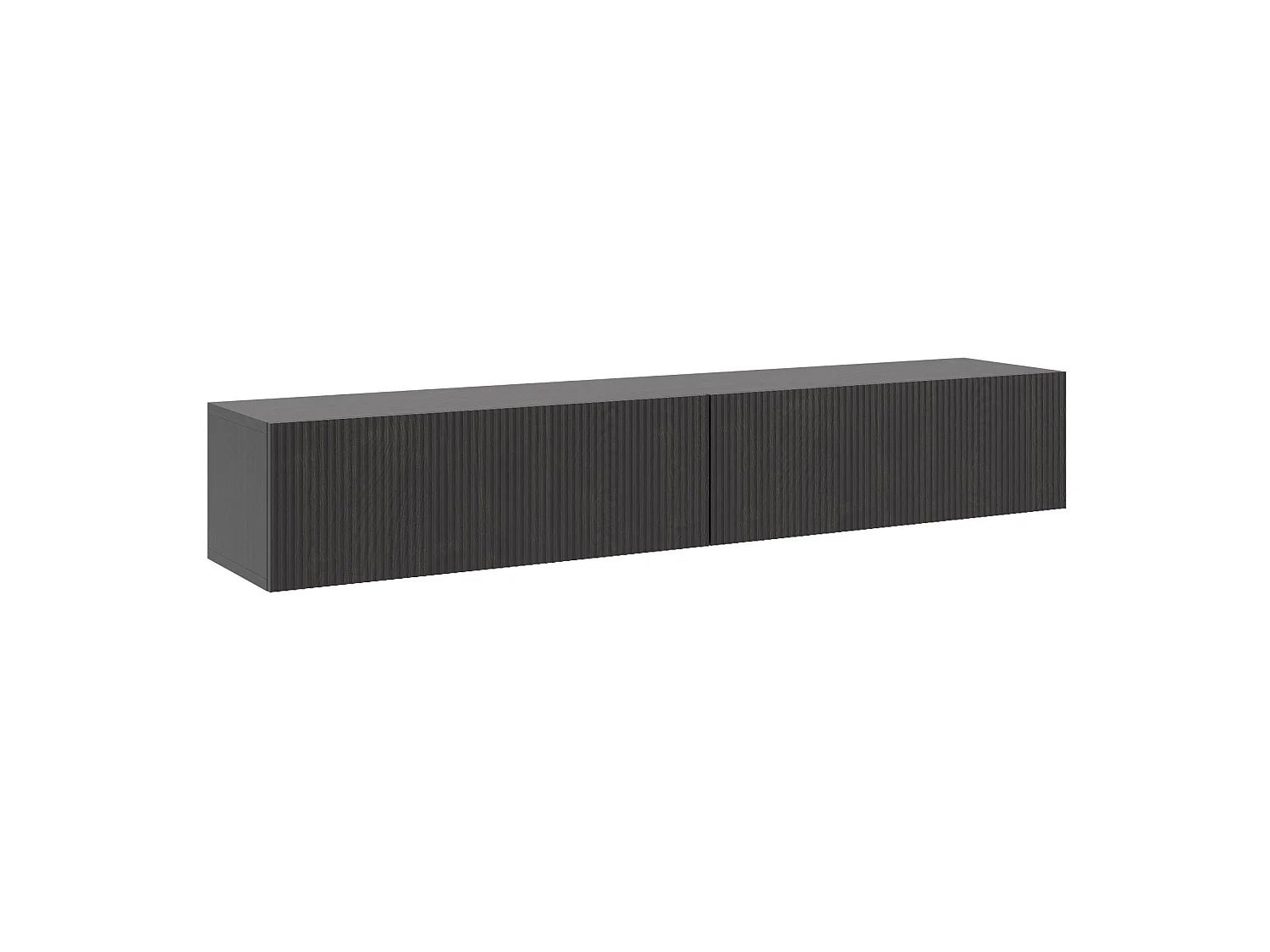 Meuble TV - 175 cm - suspendu - couleur du bois de frêne Portland - NOLIE