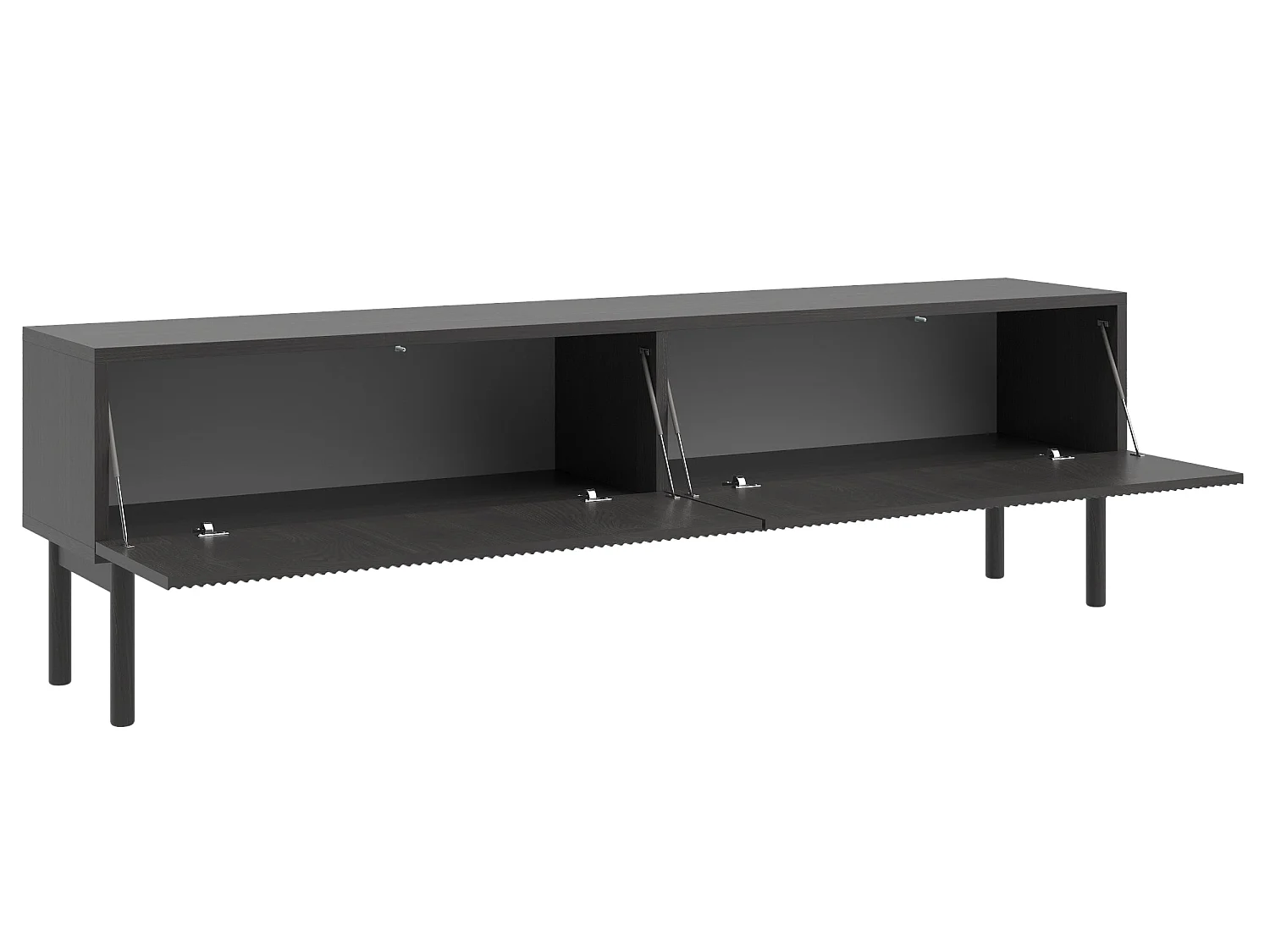 Meuble TV - 175 cm - debout - couleur du bois de frêne Portland - NOLIE