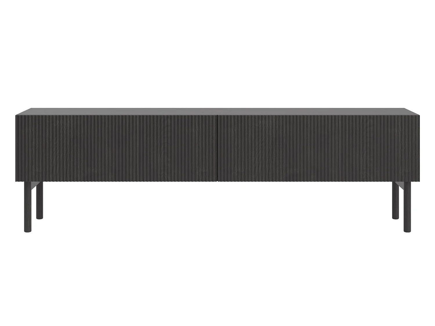 Meuble TV - 175 cm - debout - couleur du bois de frêne Portland - NOLIE