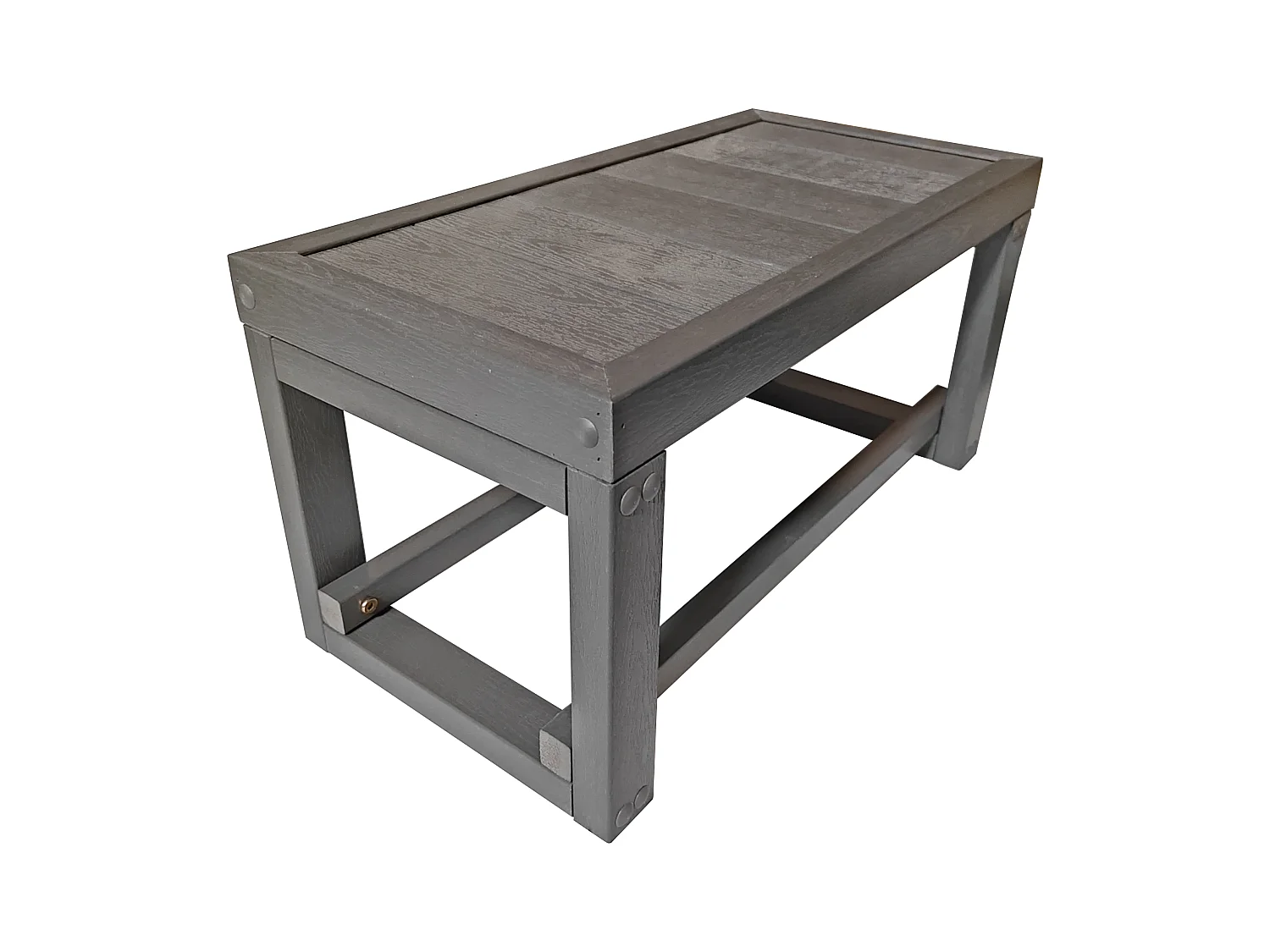 Escalier gris pour spa rigide -  L60 x  P30 x H30 cm - VANUATU