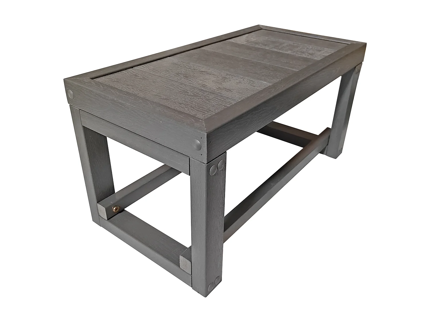 Grå trappa för hård bubbelpool -  B60 x  D30 x H30 cm - VANUATU