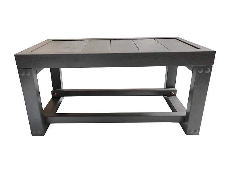 Escalier gris pour spa rigide -  L60 x  P30 x H30 cm - VANUATU