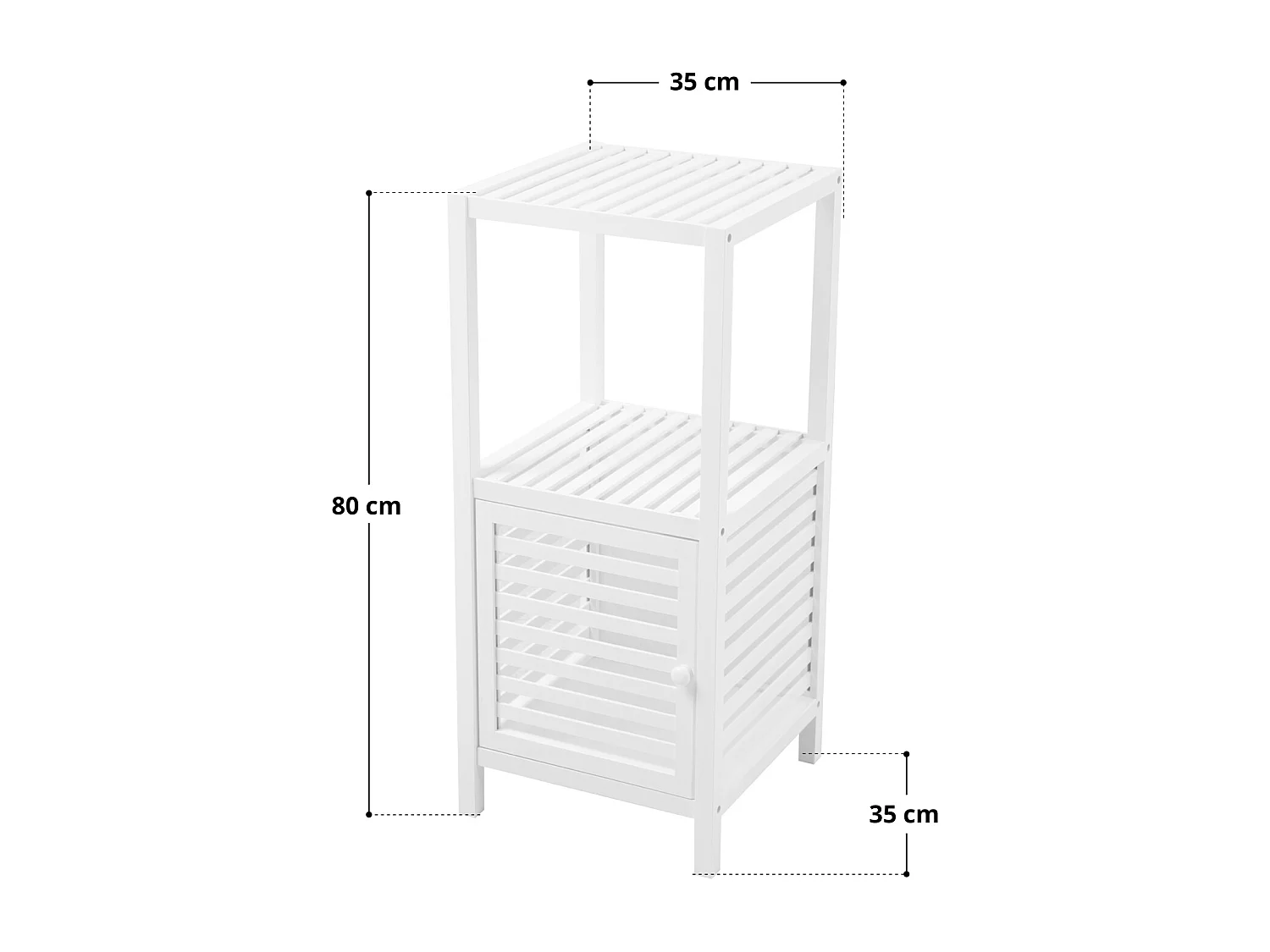 Étagère de salle de bain S avec porte