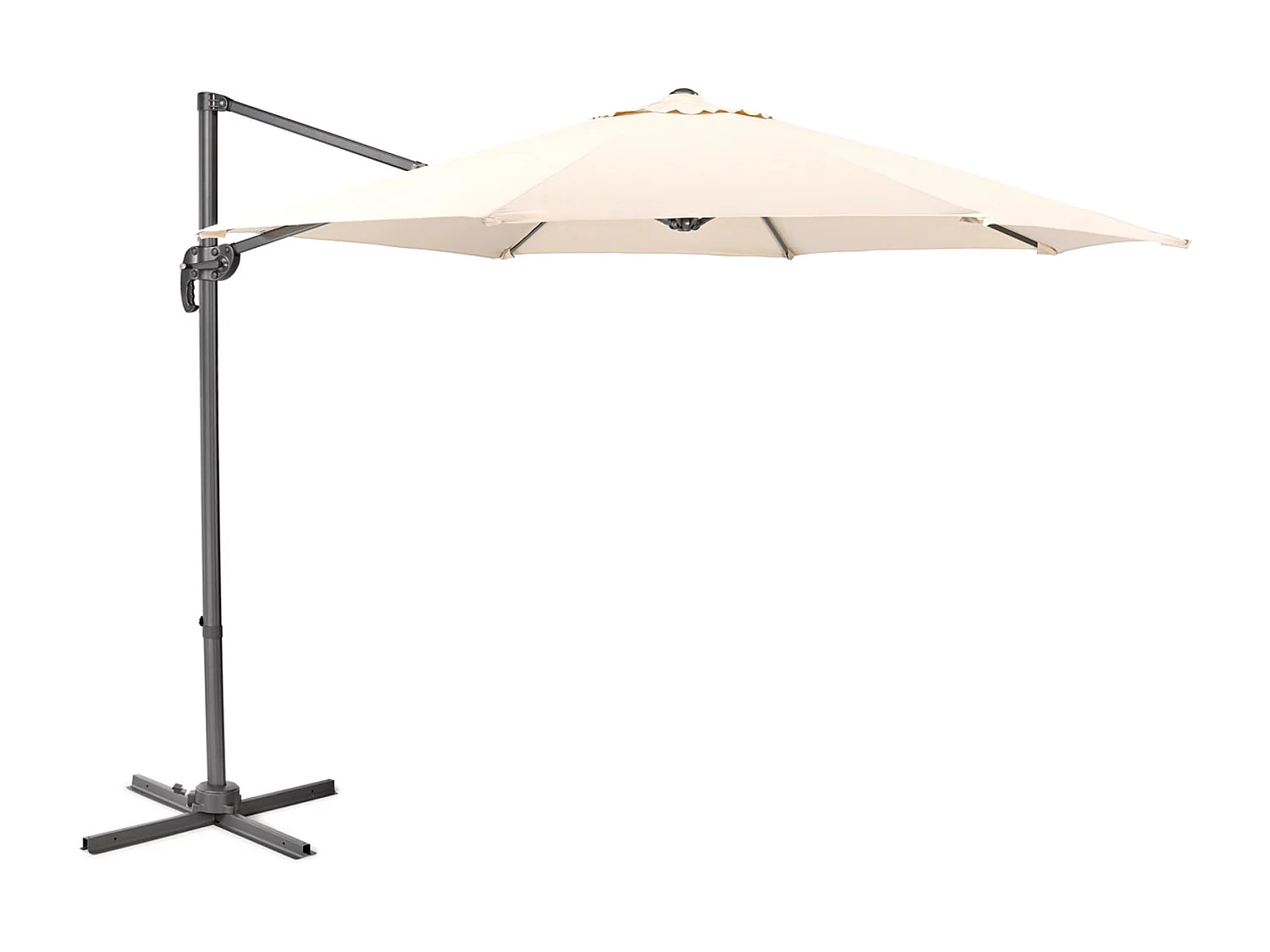 Parasol aluminium pivotant