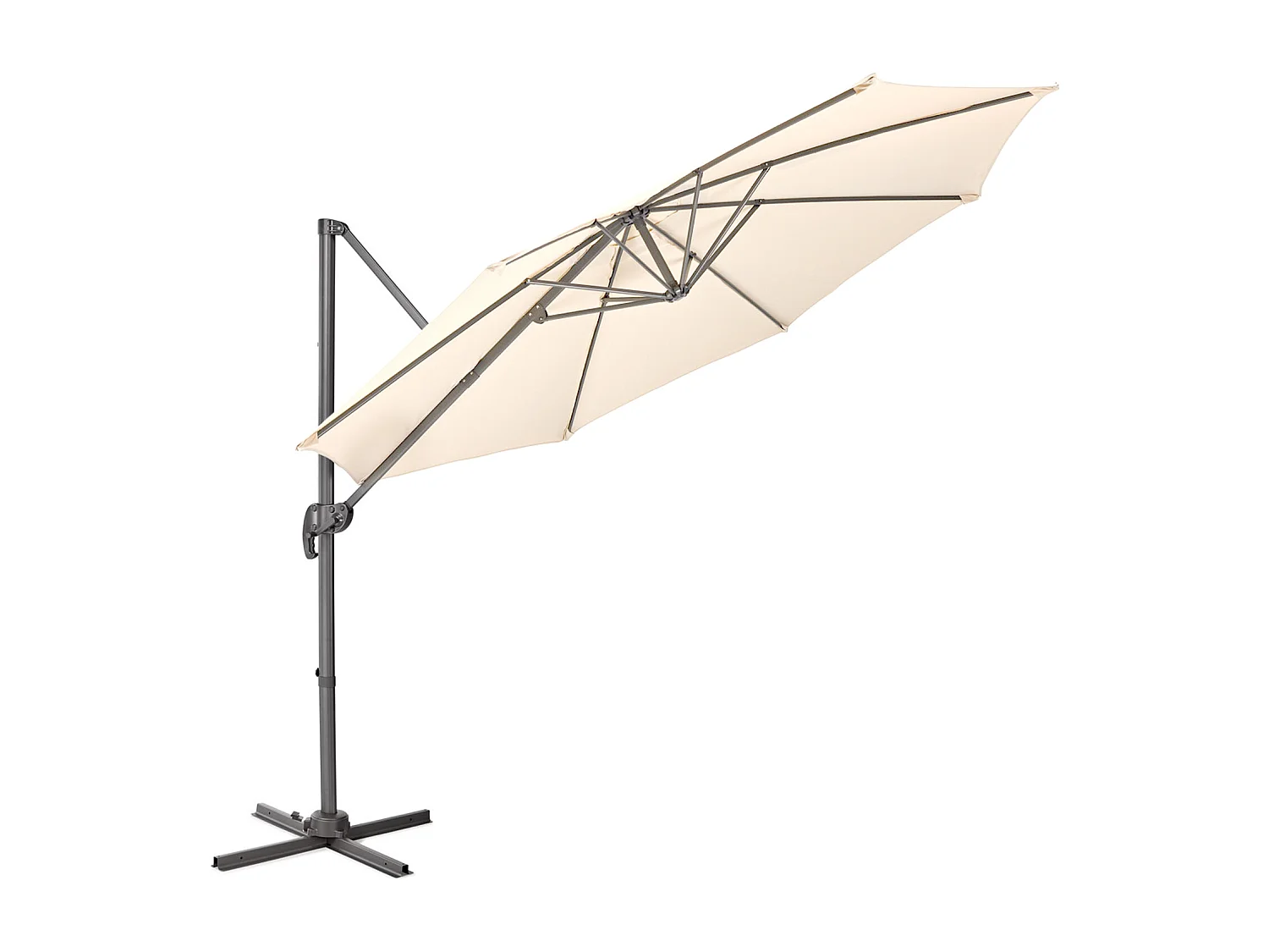 Parasol aluminium pivotant