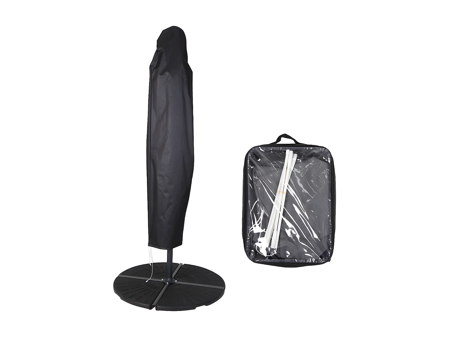 Parasol aluminium pivotant