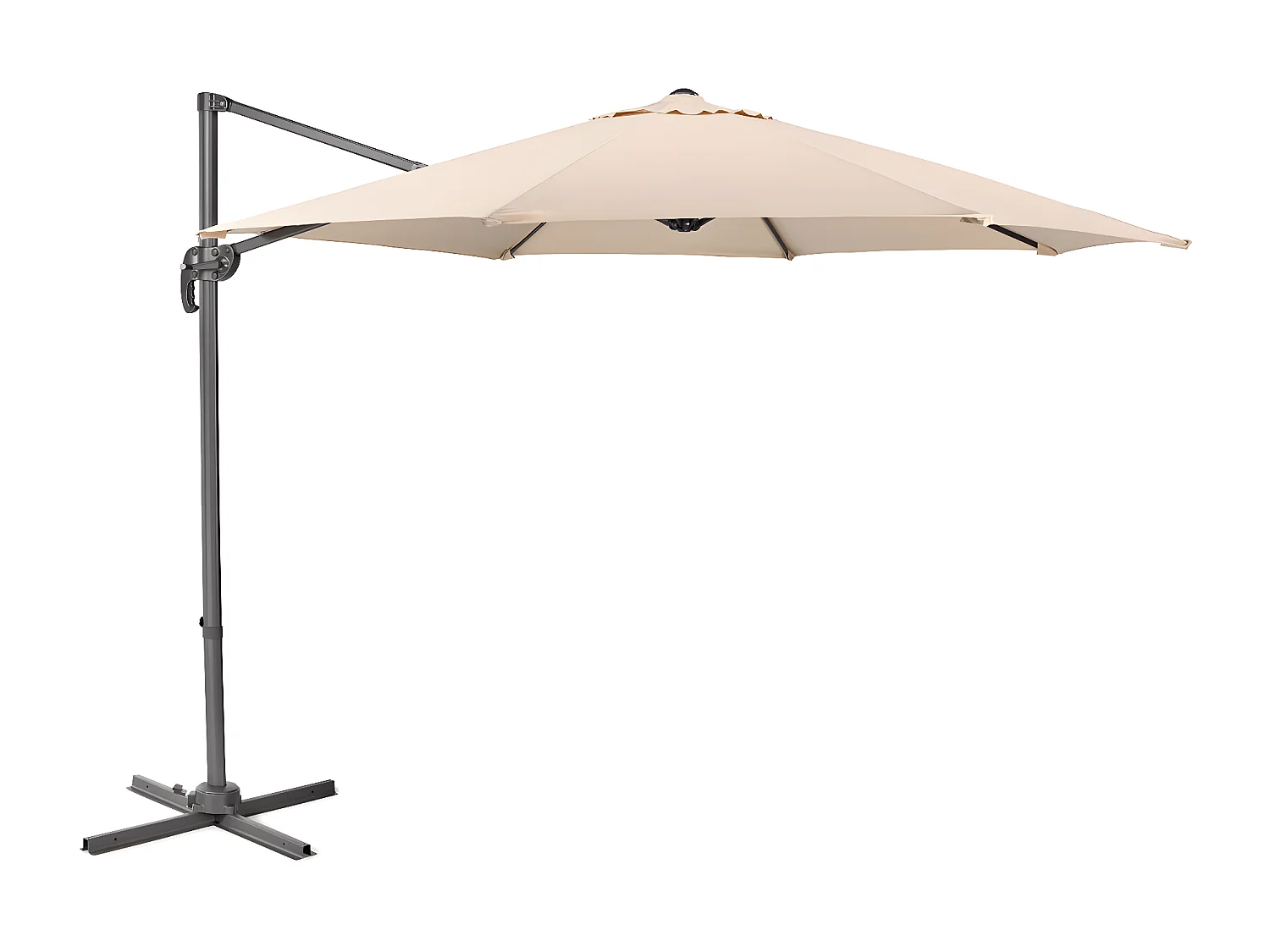 Parasol aluminium pivotant