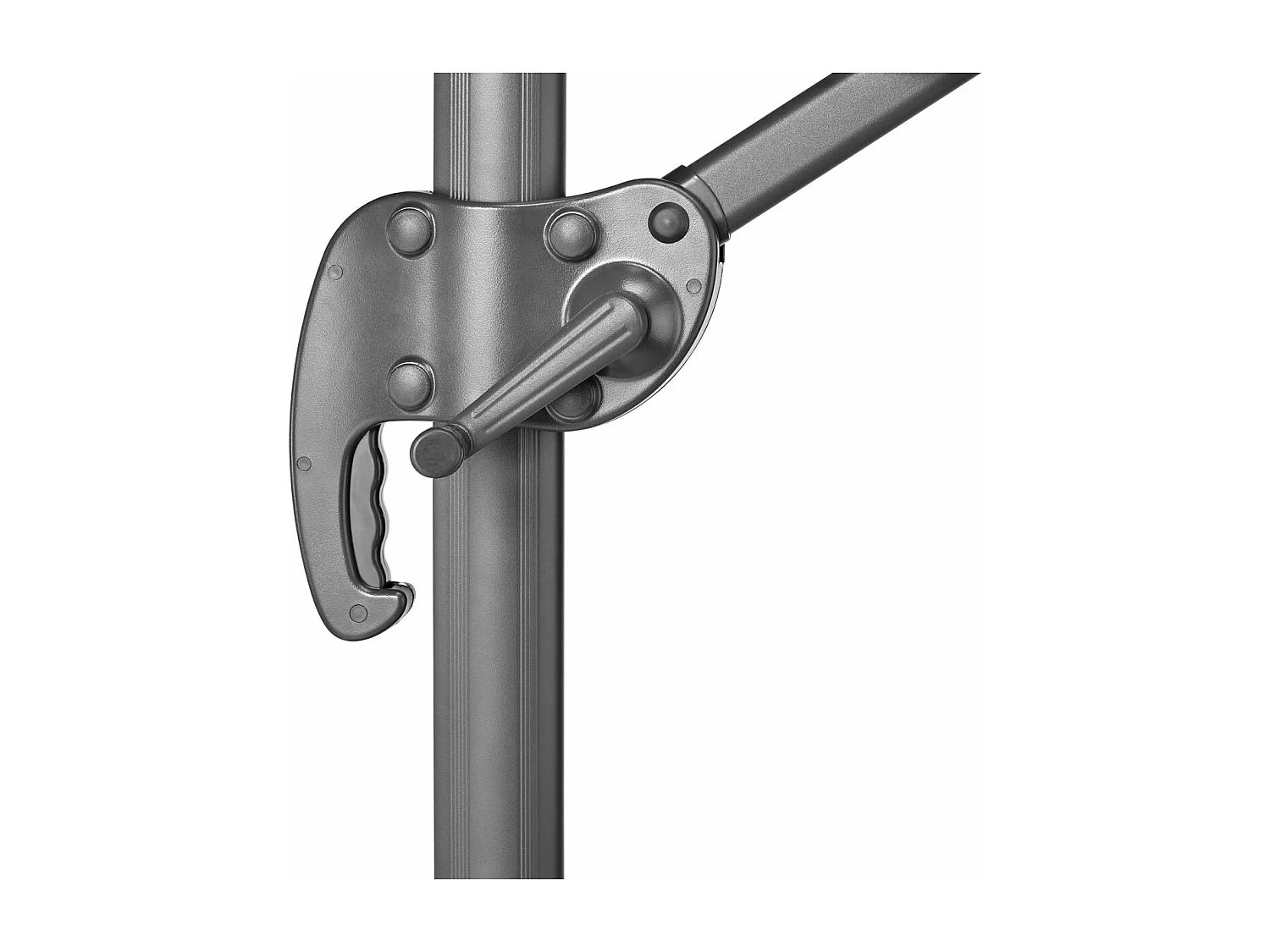 Parasol aluminium pivotant