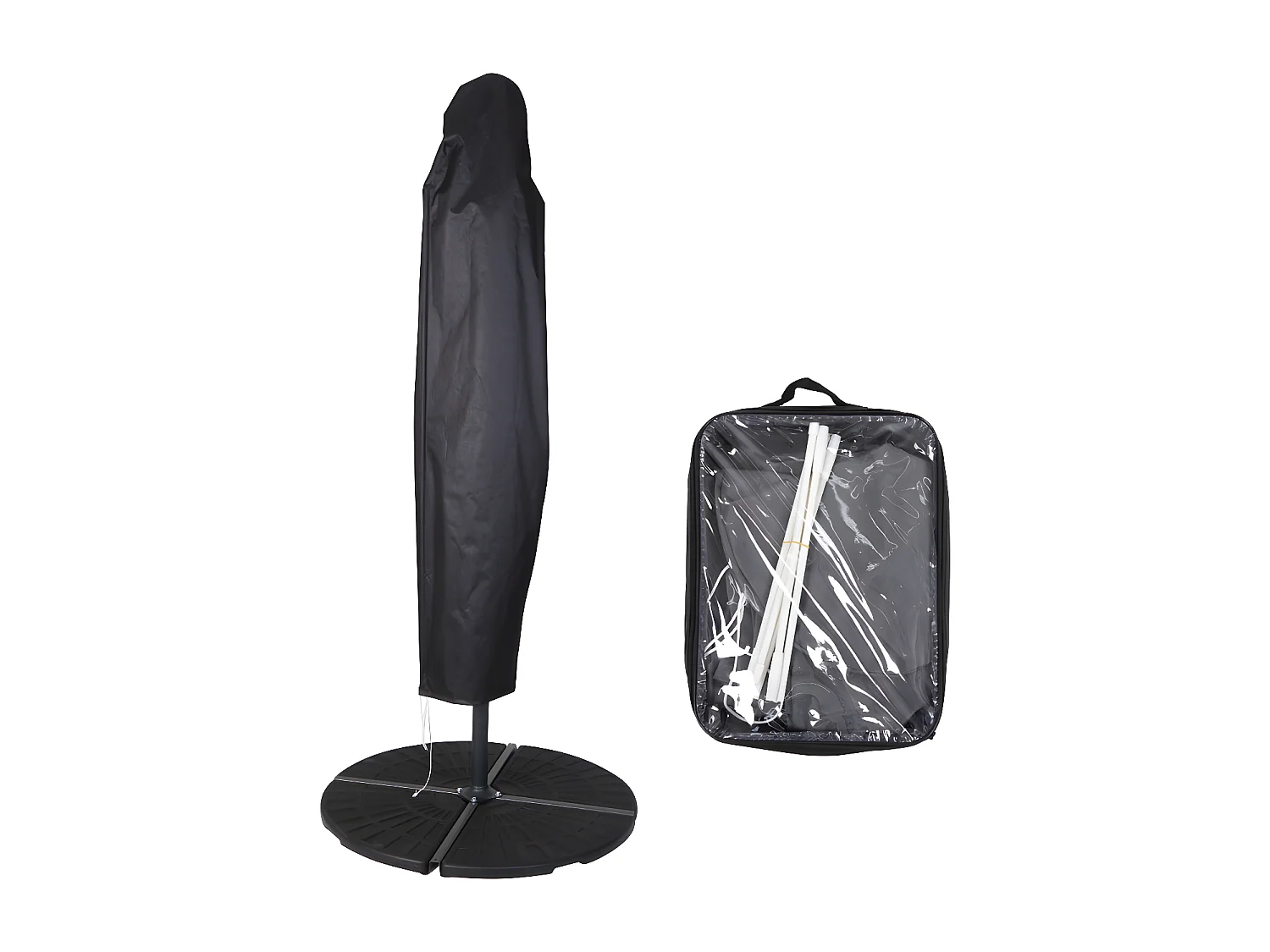 Parasol aluminium pivotant