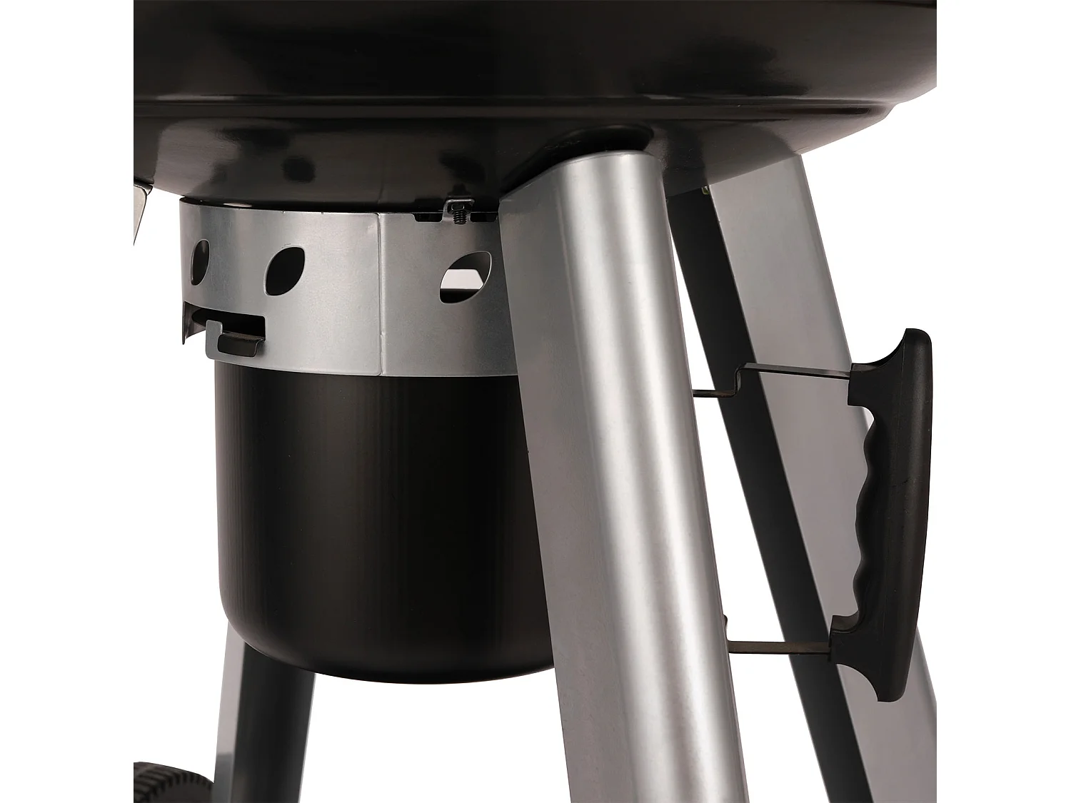 Barbecue sphérique au charbon de bois avec couvercle rabattable