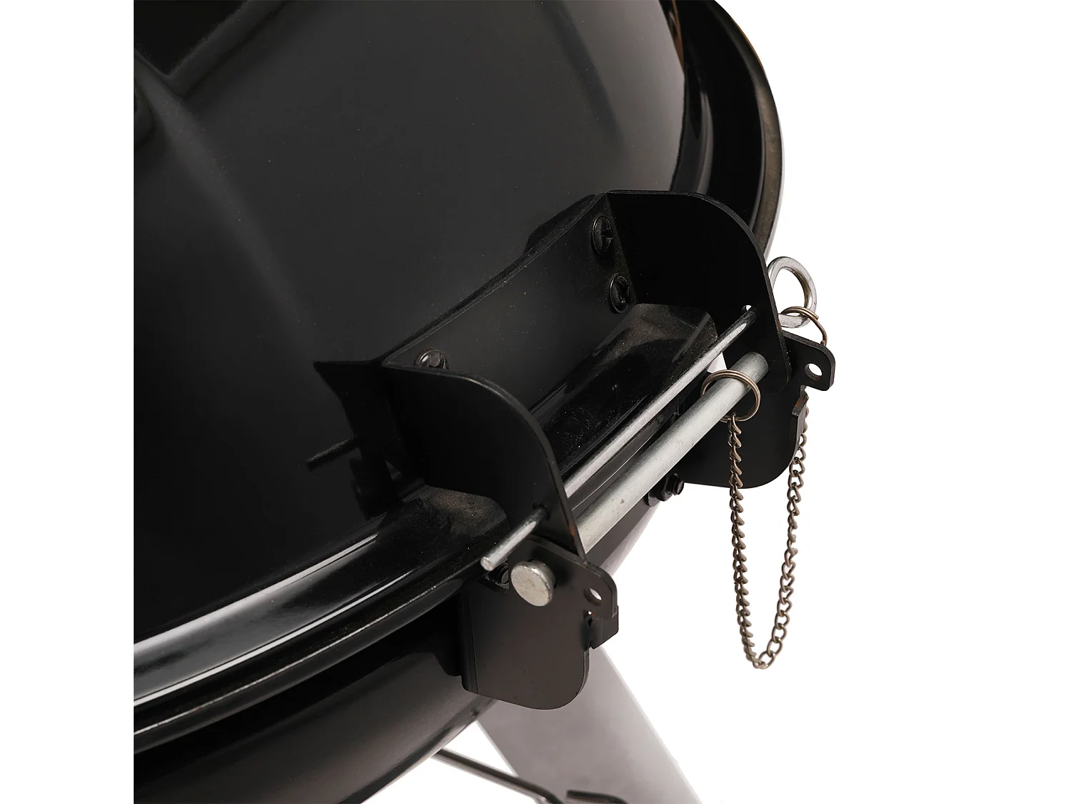 Barbecue sphérique au charbon de bois avec couvercle rabattable