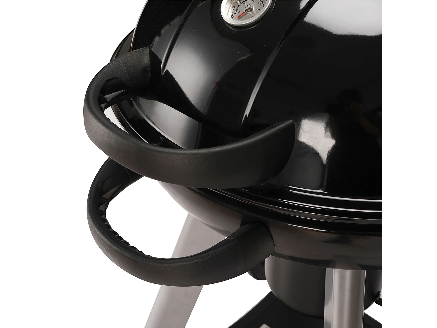 Barbecue sphérique au charbon de bois avec couvercle rabattable