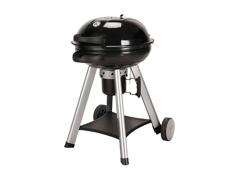 Barbecue sphérique au charbon de bois avec couvercle rabattable