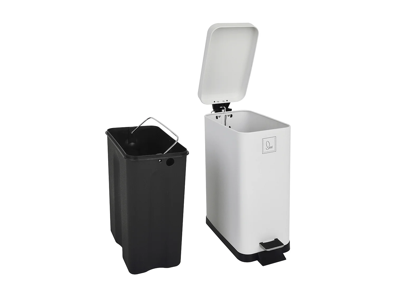 Poubelle à pédale 10l incl. seau intérieur Couvercle Softclose