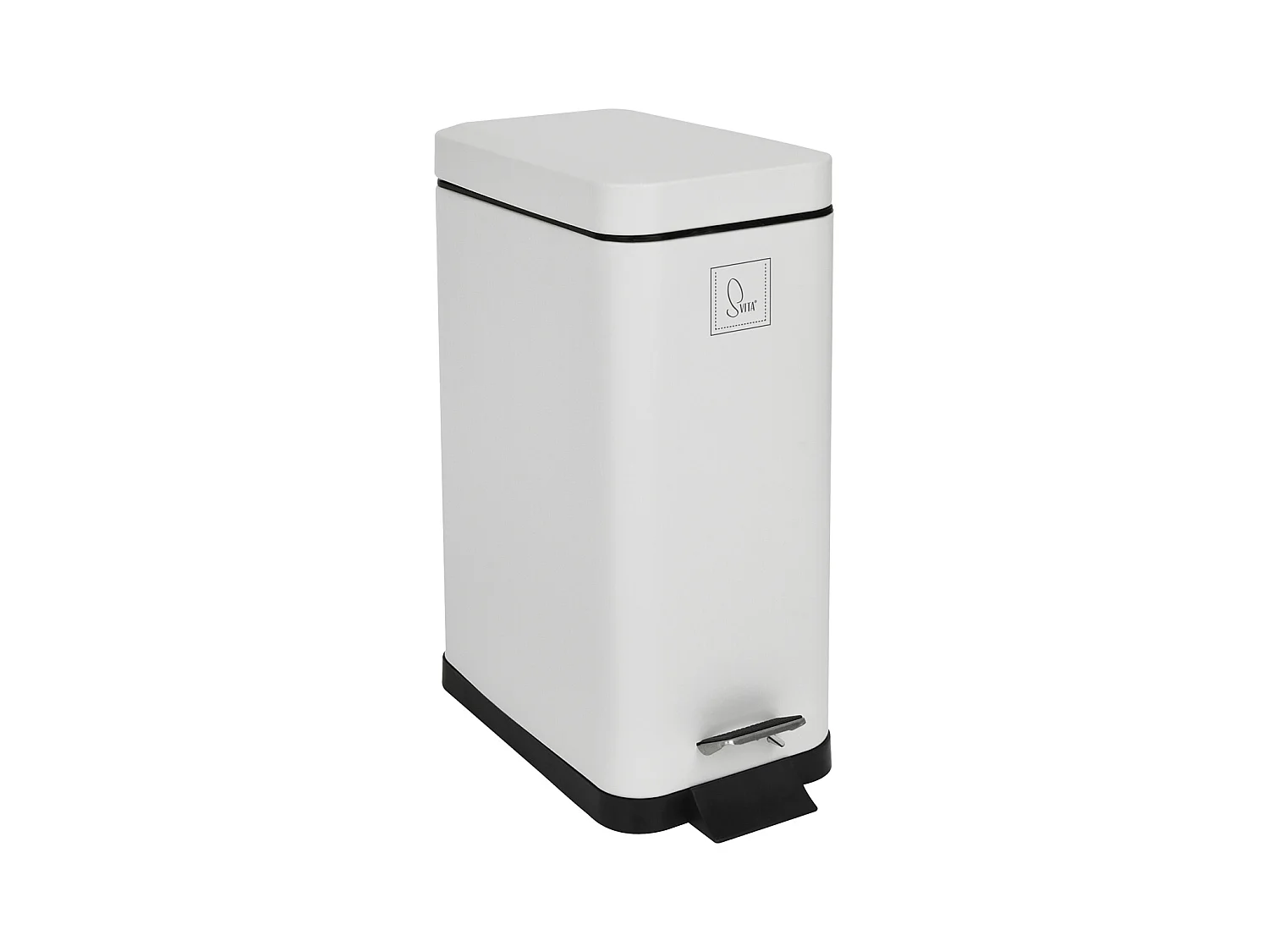 Poubelle à pédale 10l incl. seau intérieur Couvercle Softclose